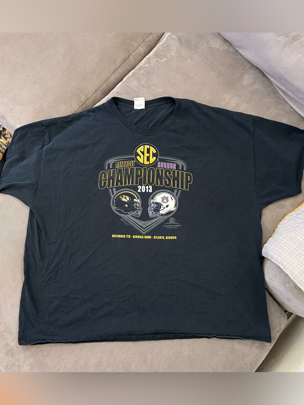Missouri Tigers Vs Auburn 2013 SEC Championship Game Atlanta Georgia Shirt 3XL